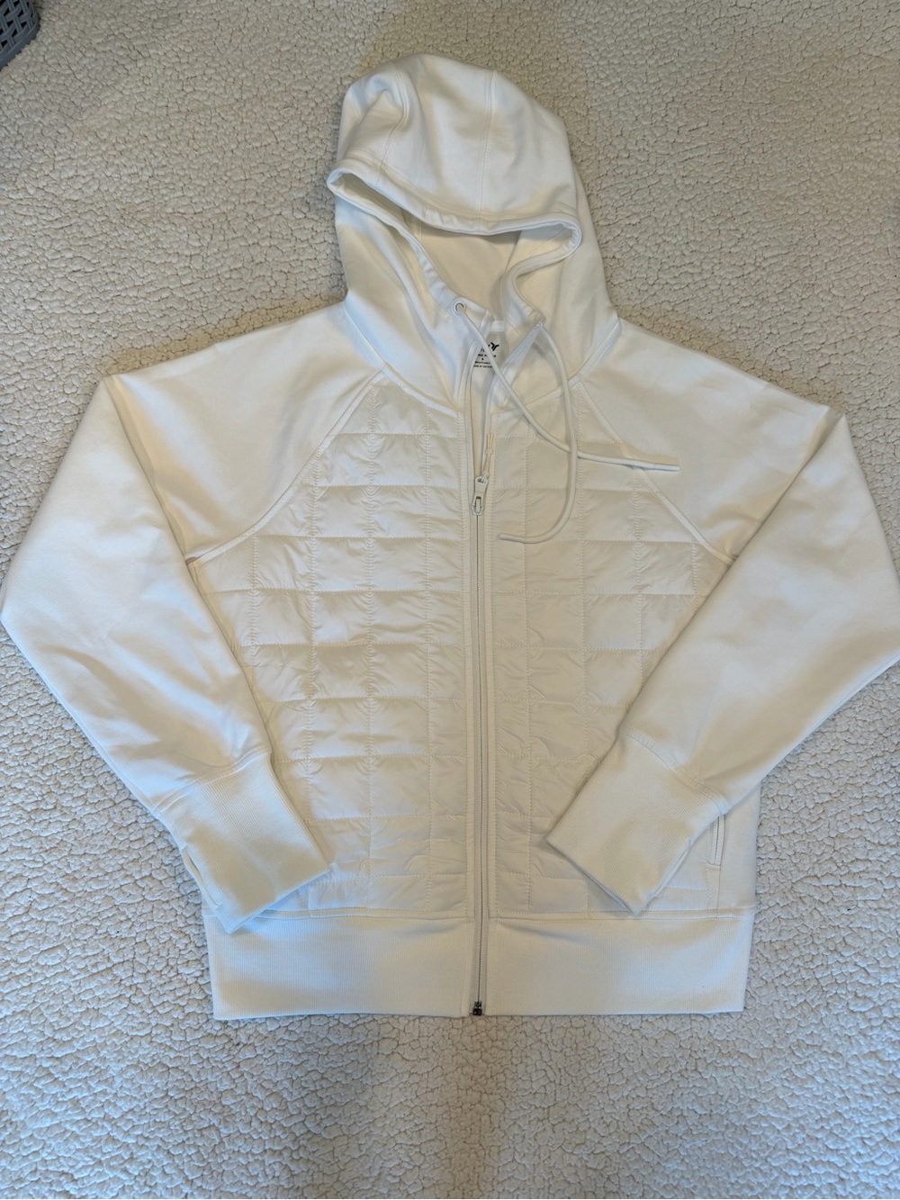 Old Navy Active Dynamic Fleece Zip-Up Hoodie – Cream/White – S
